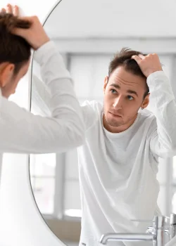 man with hair loss