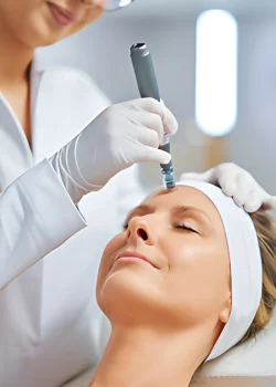 professional microneedling executed by licensed specialist